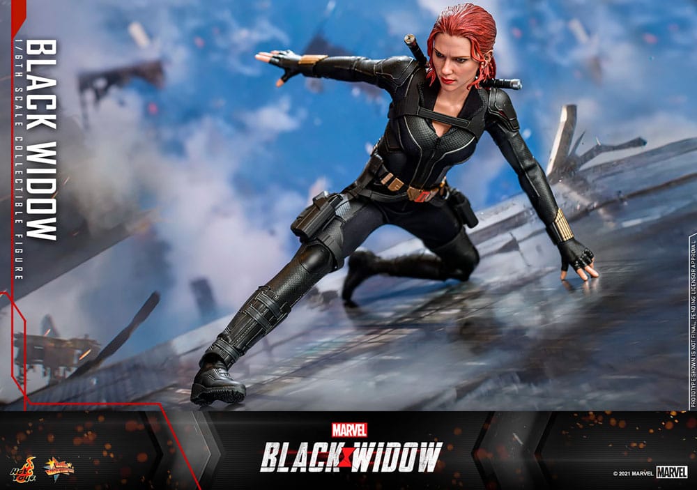 Accessoires inclus avec la figurine Black Widow Movie Masterpiece 1/6