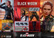 Figurine Black Widow Hot Toys vue de dos, détails de la tenue