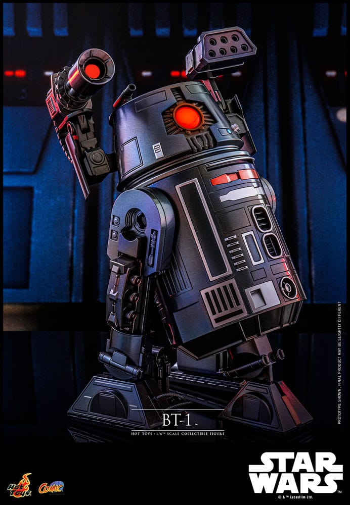 BT-1 Hot Toys, vue d'ensemble avec tous ses accessoires