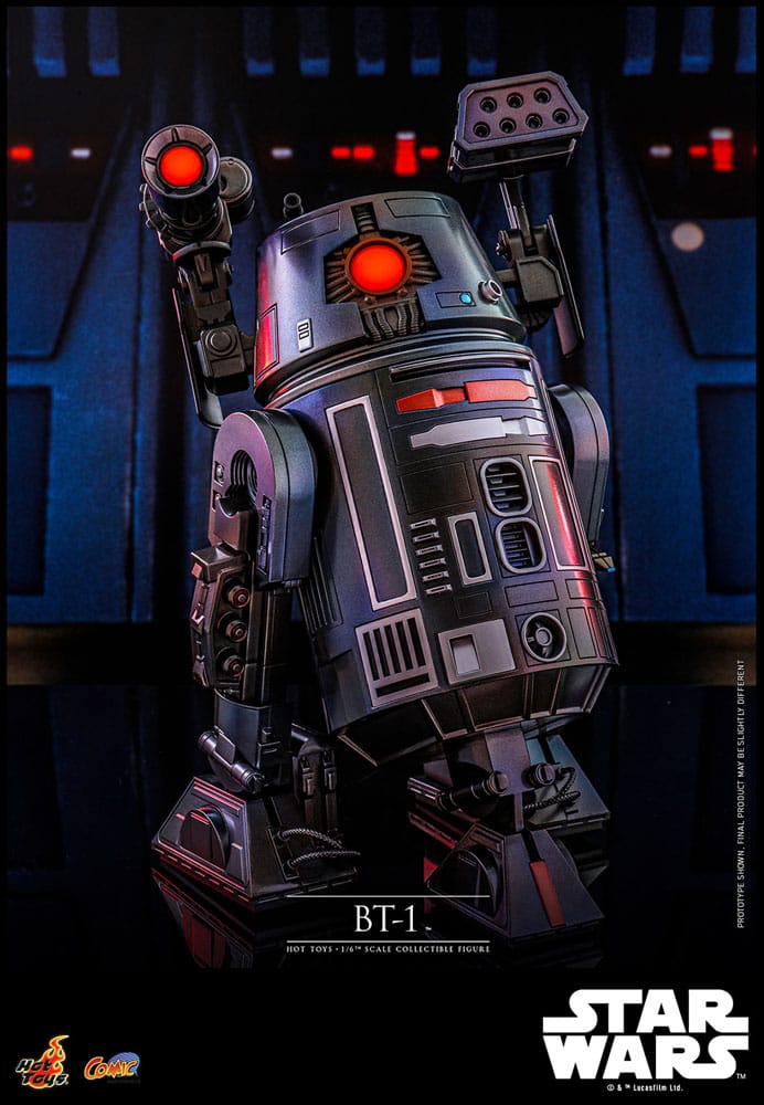 Figurine BT-1 Star Wars Hot Toys, gros plan sur les finitions
