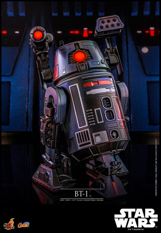 Figurine BT-1 Star Wars Hot Toys, gros plan sur les finitions