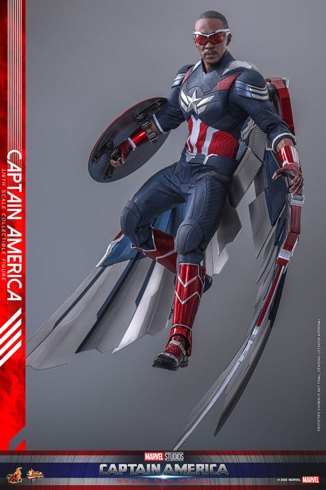 Emballage boîte-fenêtre de la figurine Hot Toys Captain America