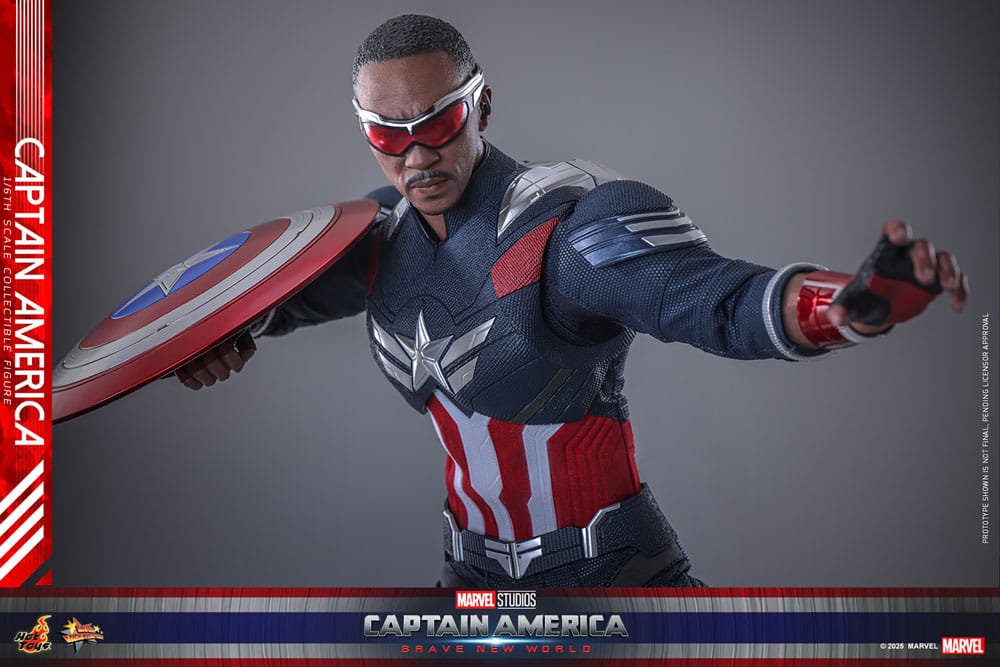 Socle logo de la figurine Captain America Hot Toys