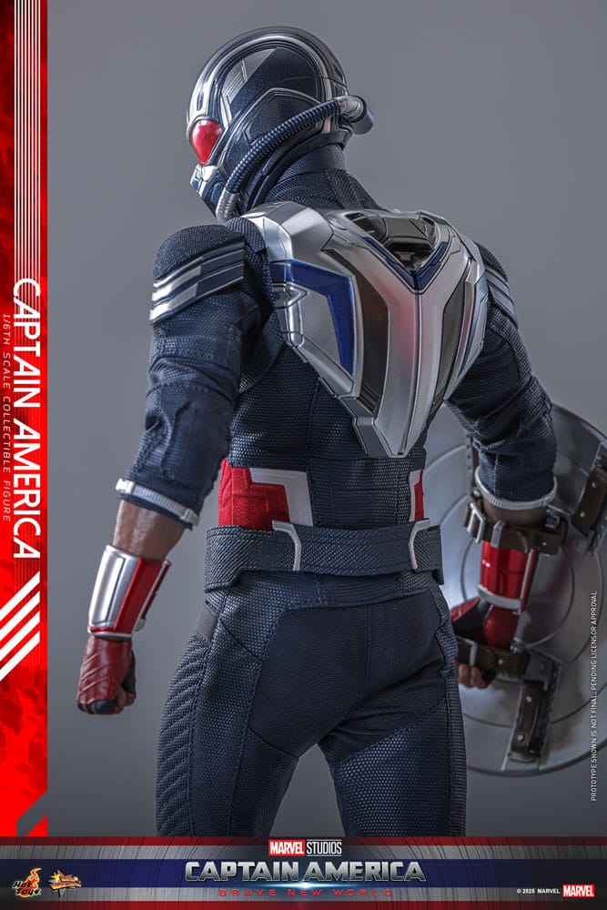 Détail de l'articulation de la figurine Hot Toys Captain America