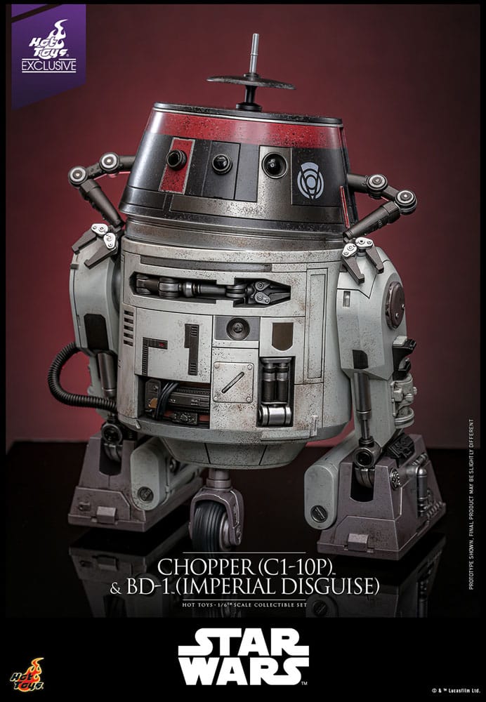 Emballage boîte-fenêtre de collection Hot Toys Star Wars Chopper BD-1
