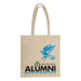 Sac shopping Harry Potter Alumni Ravenclaw officiel Cinereplicas, vue de face avec blason Serdaigle.