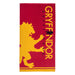 Serviette de bain Harry Potter Gryffondor 140x70 cm, logo lion