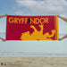 Détail du blason Gryffondor sur la serviette de bain Harry Potter Cinereplicas