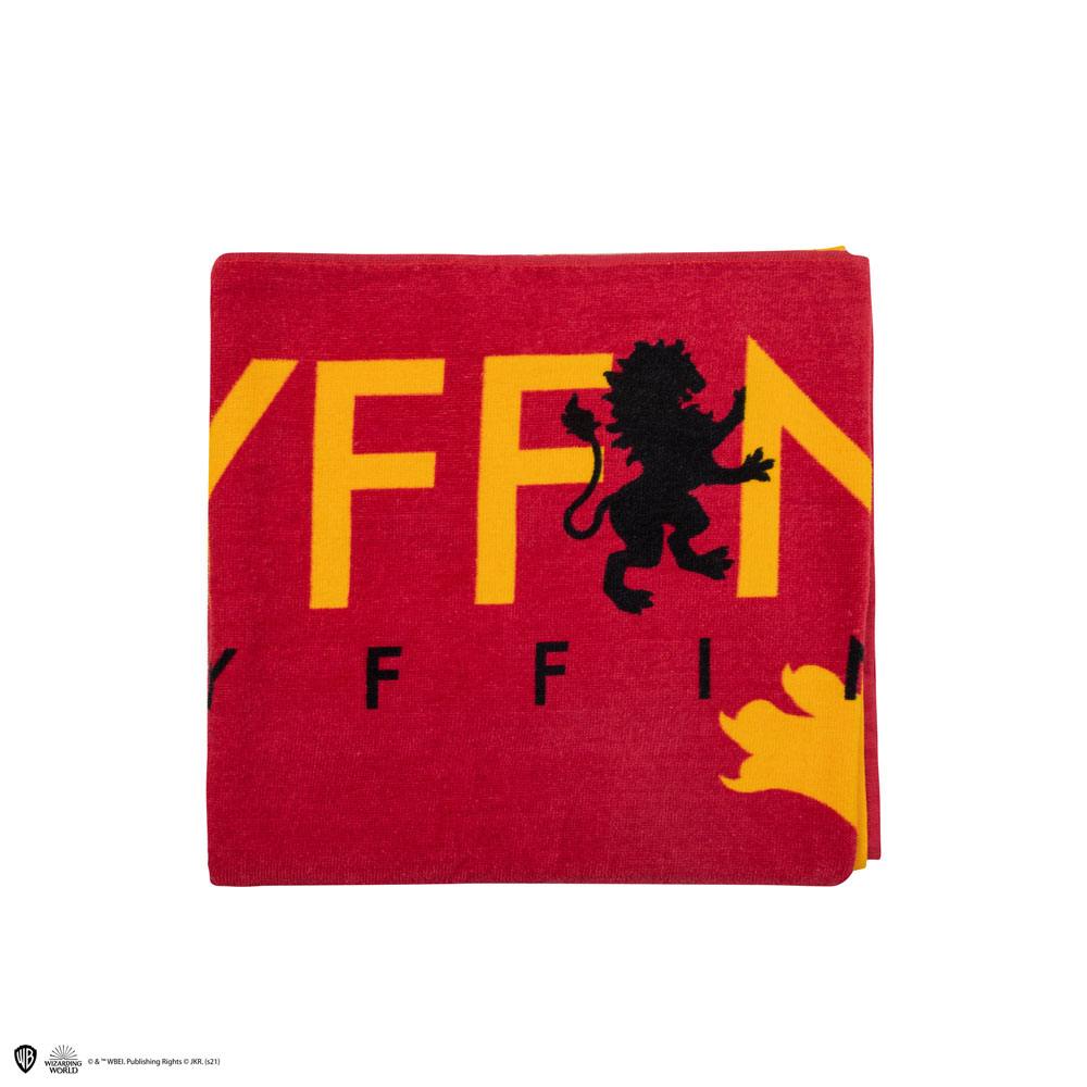 Serviette de bain Harry Potter Gryffondor, idéale pour la plage ou la salle de bain