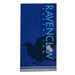 Serviette de bain Harry Potter Ravenclaw 140x70cm pliée, montrant l'emblème de Serdaigle