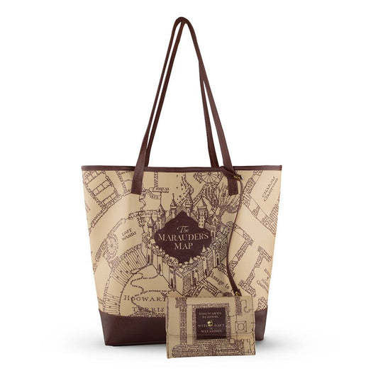 Sac shopping Harry Potter Marauder's Map et pochette Cinereplicas vue d'ensemble
