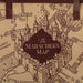 Détail de l'impression Carte du Maraudeur sur le sac shopping Harry Potter