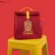 Détail de l'emblème Gryffindor sur le sac à goûter Harry Potter