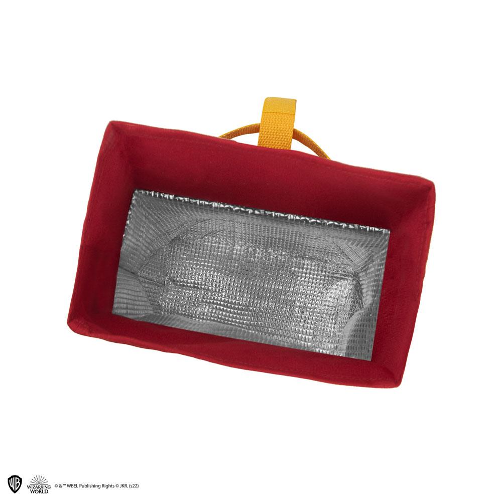 Vue latérale du sac à goûter Harry Potter Gryffindor, montrant la poignée