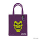 Détail du design Skeletor Face et du logo Maîtres de l'univers sur le sac