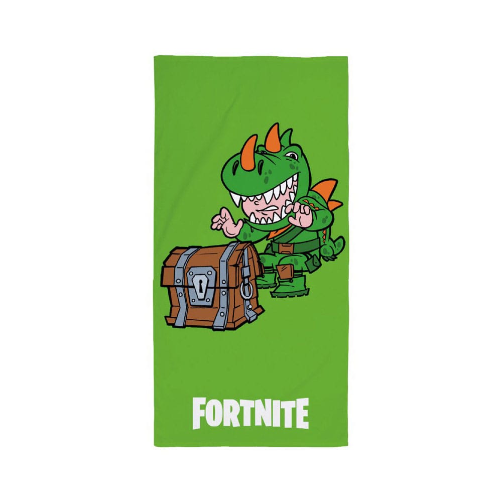 Serviette de bain Fortnite officielle Halantex 140x70 cm en 100% coton, motif gaming