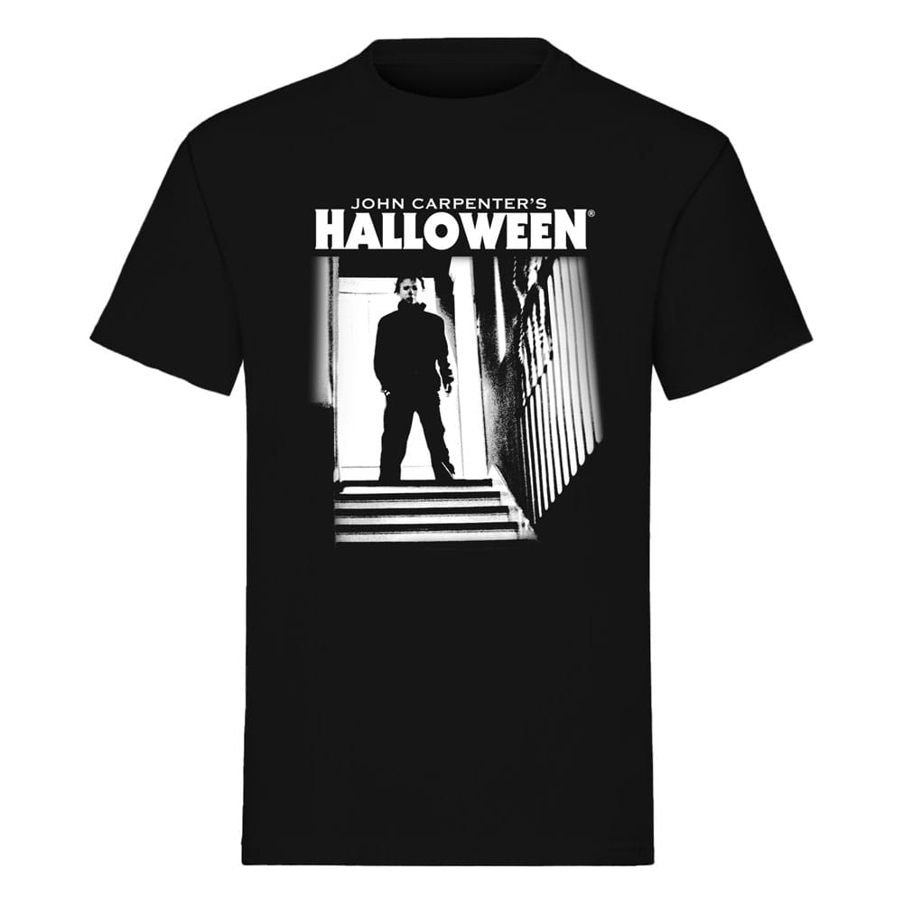 T-shirt Halloween Stairs Indiego taille XL, motif escalier effrayant