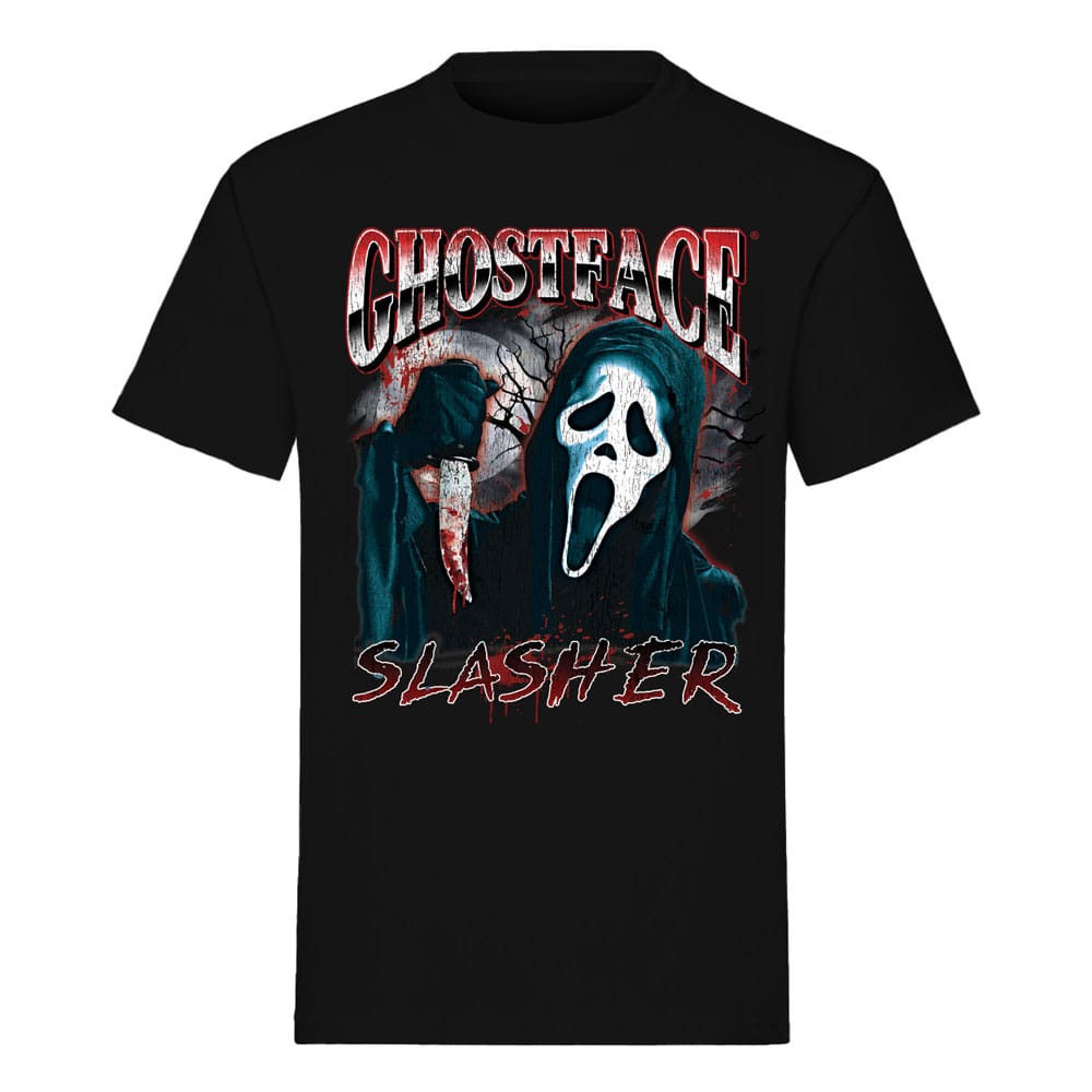 T-shirt Scream Ghost Face Slasher noir taille XL licence officielle Indiego