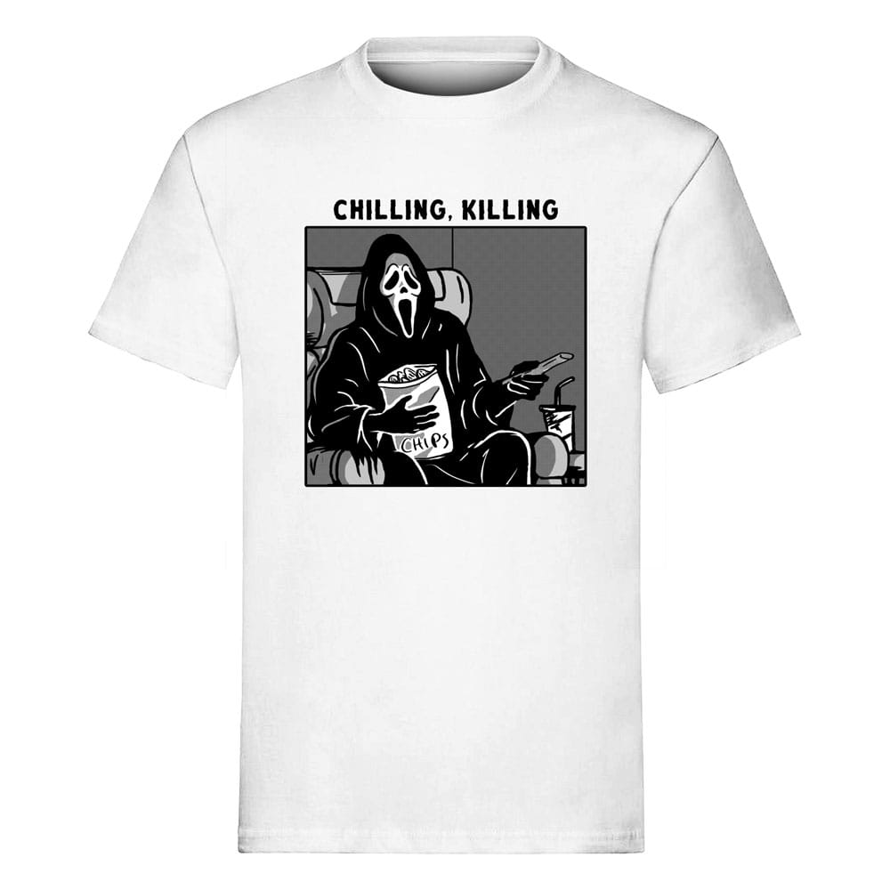 T-shirt Scream Ghost Face Chilling Killing officiel Indiego