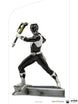 Statuette Power Rangers Black Ranger Iron Studios vue de face