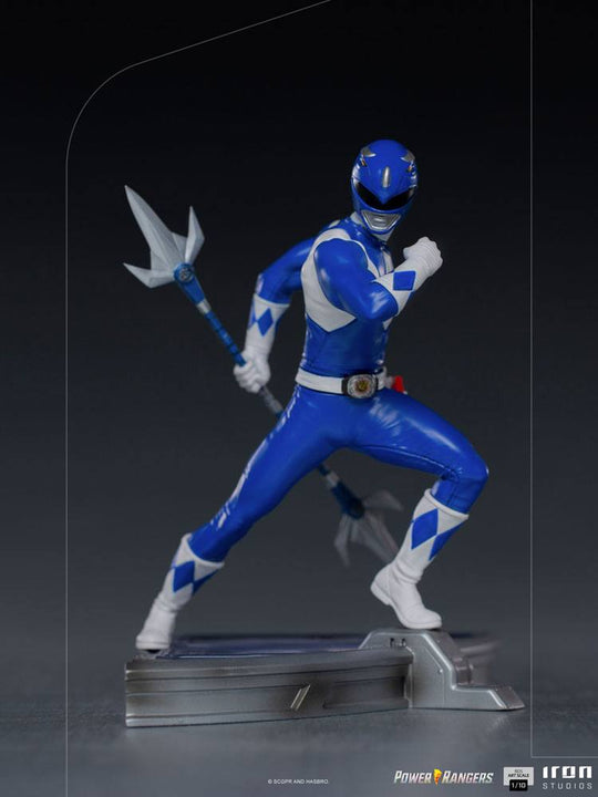 Figurine Blue Ranger BDS Art Scale 1/10 en résine, pose dynamique