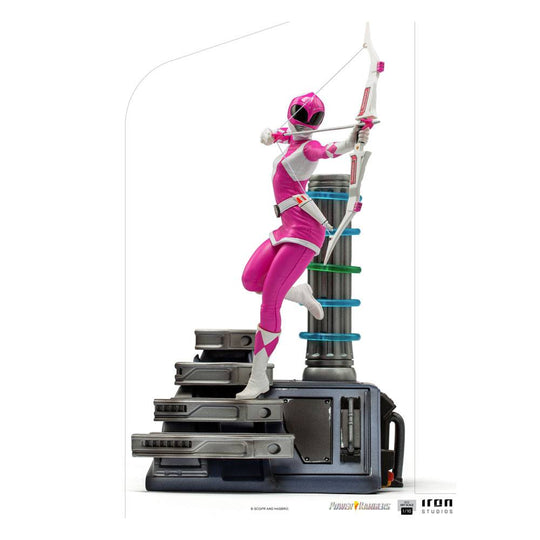 Statuette Power Rangers Pink Ranger Iron Studios vue d'ensemble