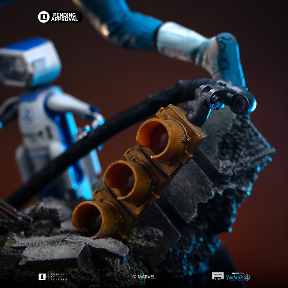 Gros plan sur H.E.R.B.I.E le robot des Fantastic Four