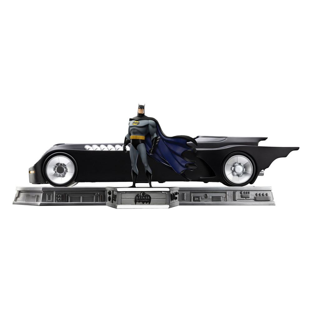Set Deluxe Batman The Animated Series 1992 avec Batman et Batmobile par Iron Studios