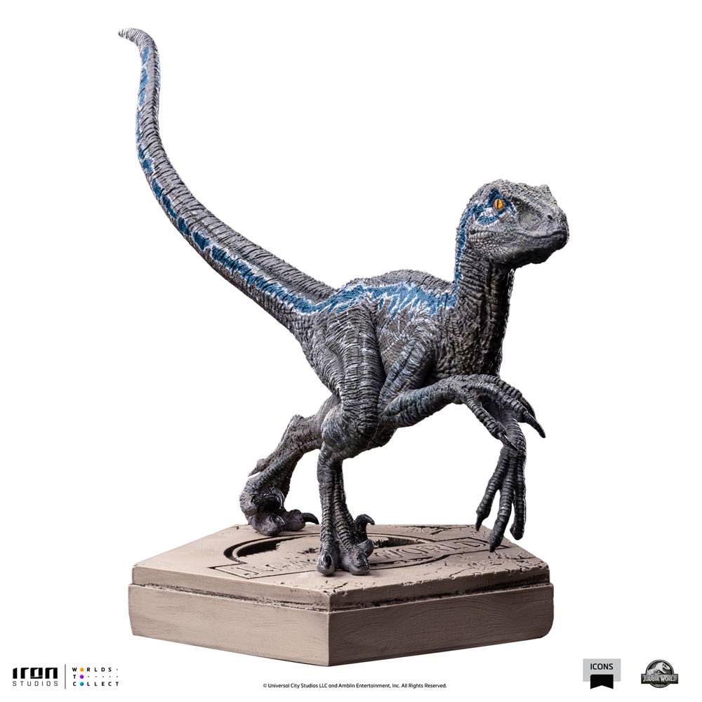 Statuette Velociraptor Blue Jurassic World Icons 9cm par Iron Studios