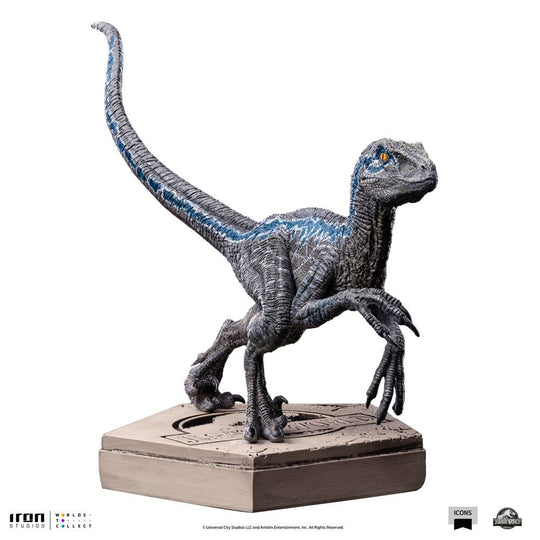 Statuette Velociraptor Blue Jurassic World Icons 9cm par Iron Studios