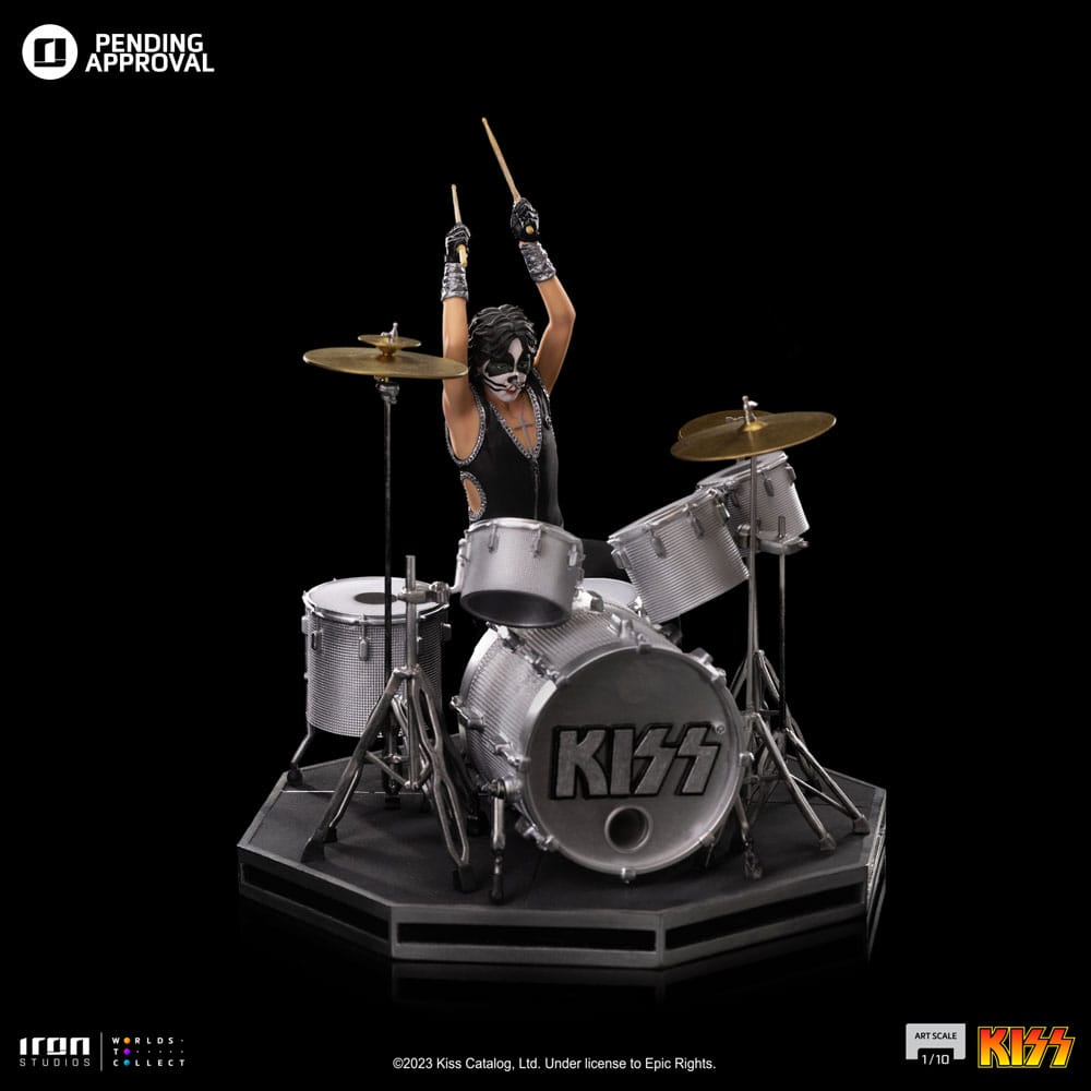 Peter Criss 'Catman' statuette 22 cm, Iron Studios licence officielle