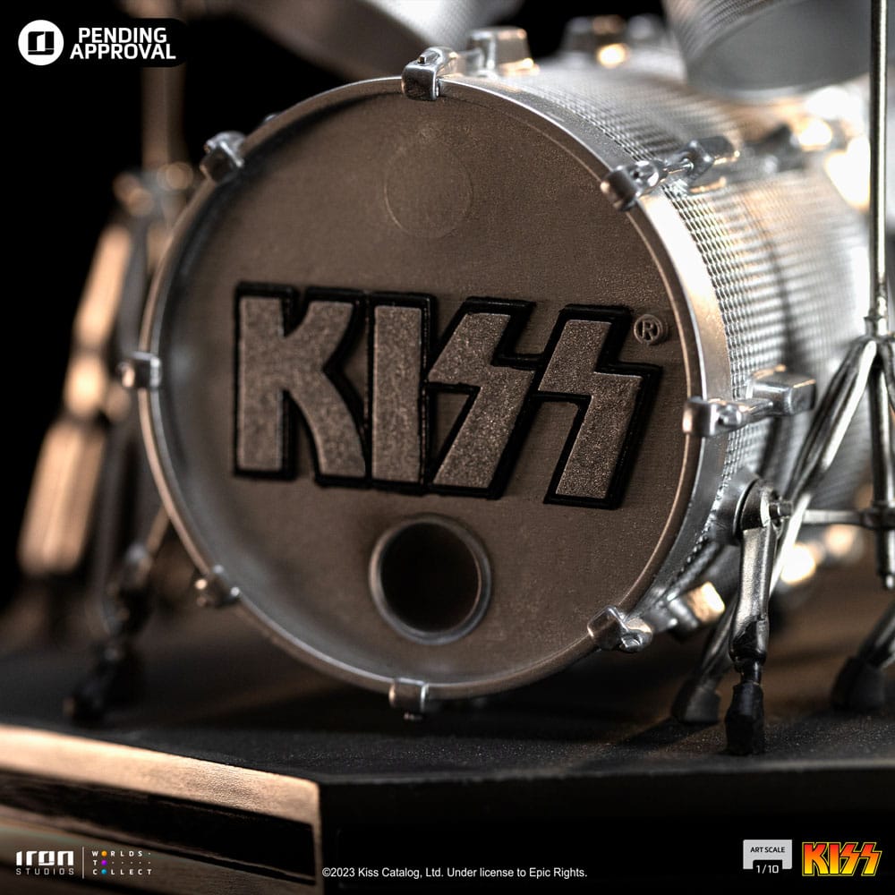 Peter Criss Art Scale 1/10, vue arrière de la figurine