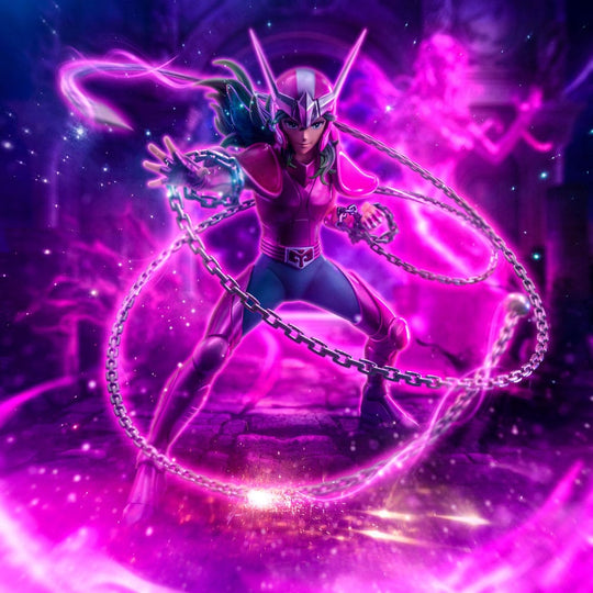 Figurine Andromède Shun en résine avec chaînes nébulaires