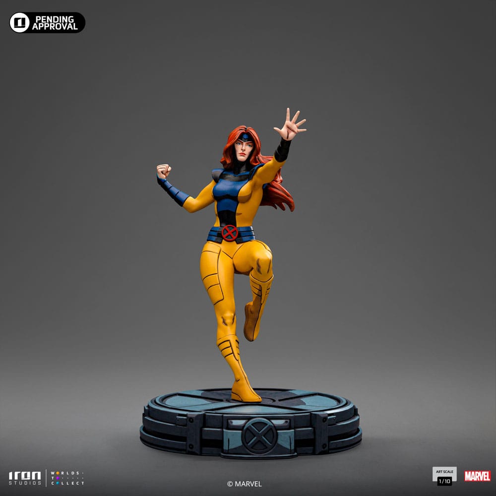 Vue arrière de la statuette Jean Grey Marvel Iron Studios