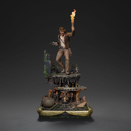 Indiana Jones statuette en résine 40 cm - vue détaillée