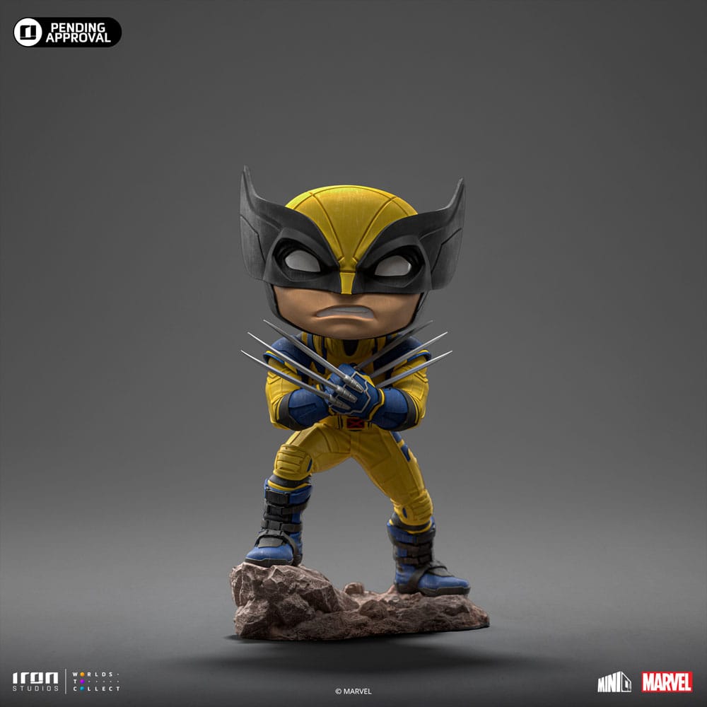 Figurine Wolverine Mini Co. Iron Studios de profil