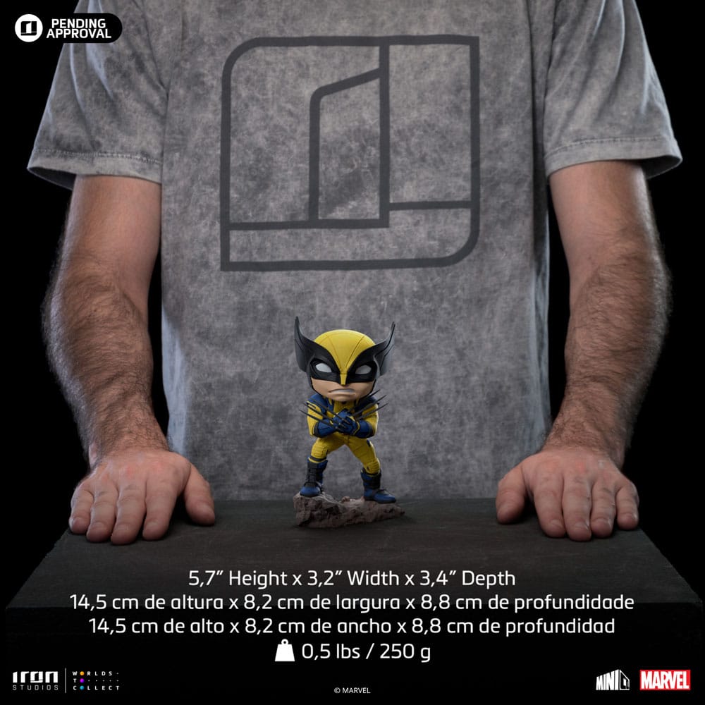 Wolverine Mini Co. Iron Studios, pose dynamique