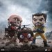 Figurine Deadpool et Wolverine Mini Co. Unmasked Iron Studios, vue d'ensemble