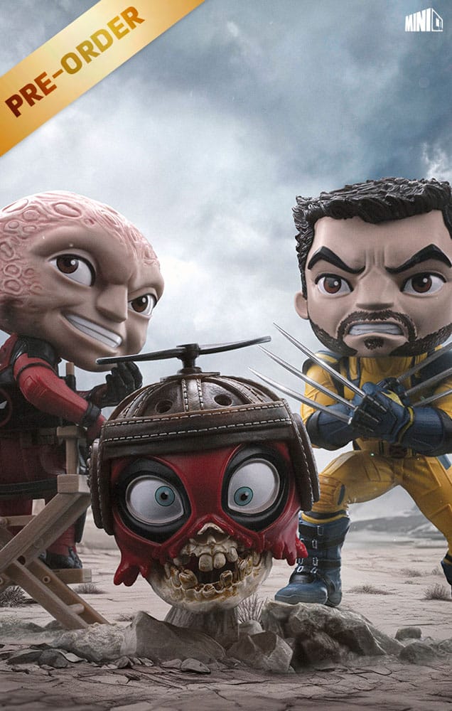 Figurine Deadpool Mini Co. PVC 14 cm, pose dynamique