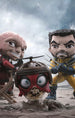 Comparaison de taille du set Mini Co. Deadpool et Wolverine