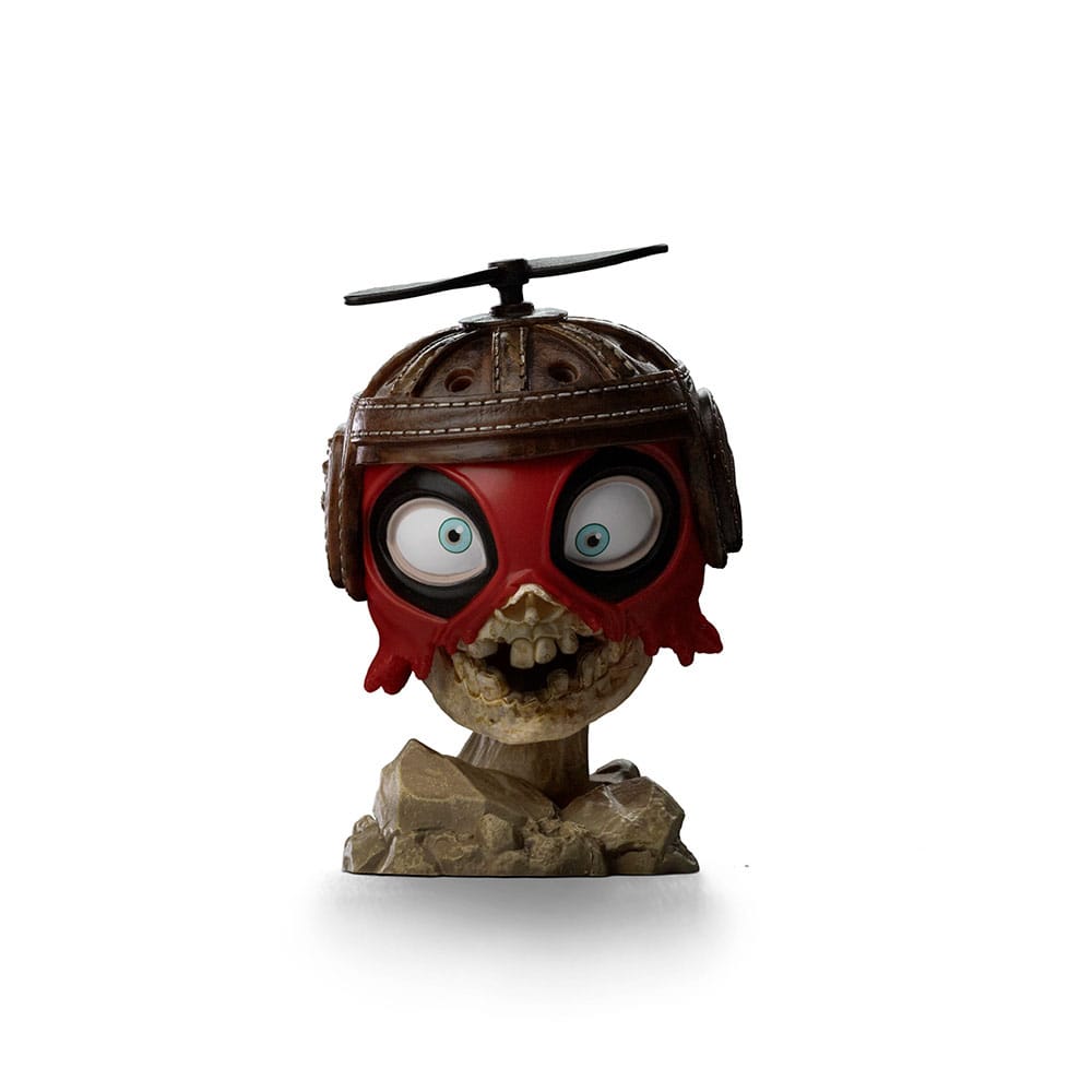 Contenu de l'emballage : figurines Deadpool et Wolverine Mini Co. et socle