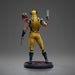 Statuette Deadpool 3 Wolverine et Headpool, vue artistique avec éclairage