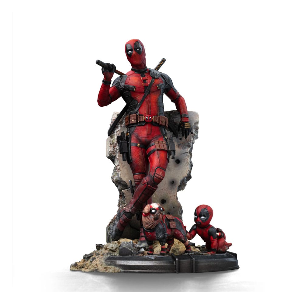 Statuette Deadpool 3 Iron Studios 1/10 Art Scale vue de face