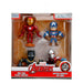 Gros plan sur les 4 figurines Avengers Diecast (Iron Man, Captain America, Hulk, Thor)