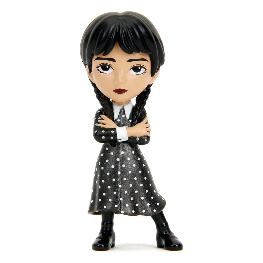 Détail de la finition métallique d'une figurine Wednesday Nano Metalfigs