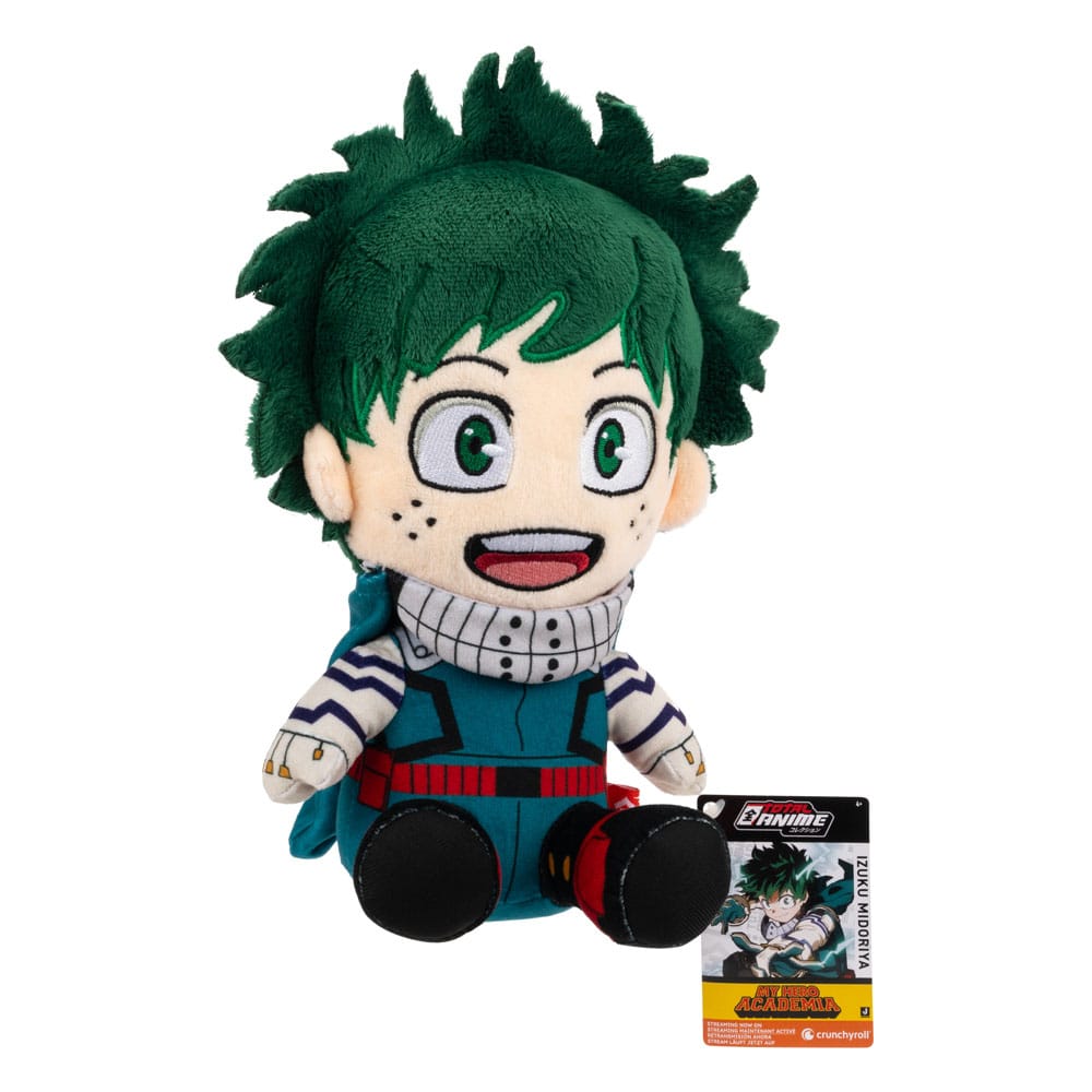 Peluche Deku My Hero Academia par Jazwares, vue latérale