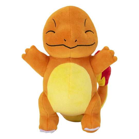 Peluche Pokémon Salamèche 20 cm officielle Jazwares, vue de face