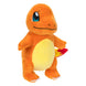 Peluche Salamèche Pokémon 20 cm, vue de côté, avec étiquette Jazwares