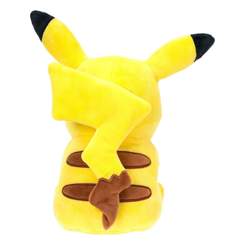 Peluche Pikachu Pokémon V.02 20 cm, détails de la queue et des joues