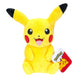 Peluche Pikachu Jazwares 20cm, vue de profil montrant la texture douce